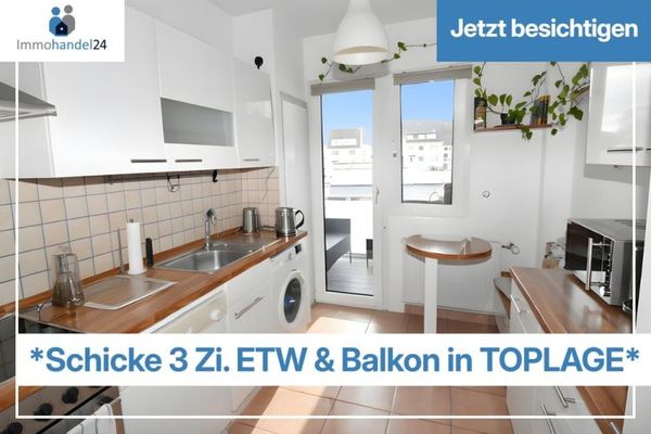 ***schicke 3 Zimmerwohnung & Balkon in sehr zentraler Innenstadtlage***Courtagefrei