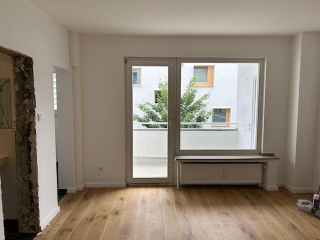 Apartment im Herzen von Düsseldorf – Blick auf den Balkon
