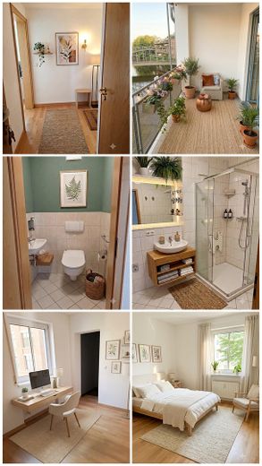 „Your morning coffee with river view – 3 rooms, loggia & unobstructed water location in Leipzig Plagwitz“ – Freiraum für Ideen (KI-Bilder)
