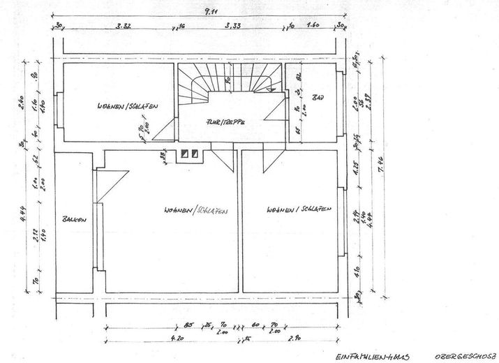 Grundriss Obergeschoss