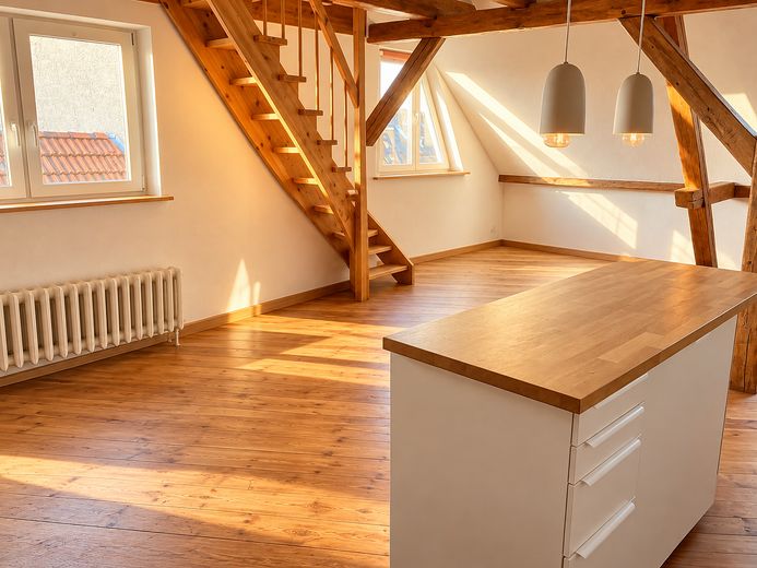 Gemütliche 3 Zimmer Dachgeschosswohnung + Garten (Wismar, Markt, Innenstadt) – Foto 2