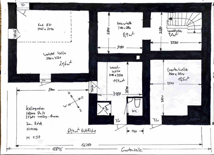 Grundriss Keller