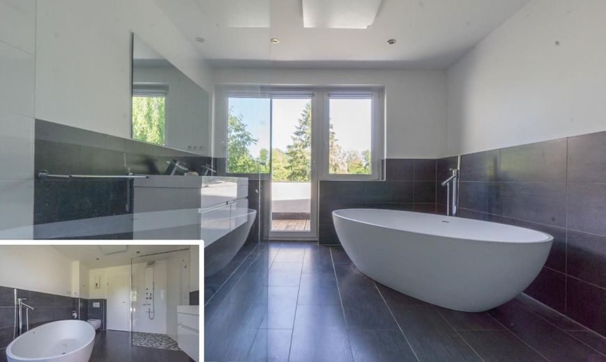 Libero e modernizzato con standard elevato – casa familiare nel popolare quartiere Augustinus di Neuss – Badezimmer