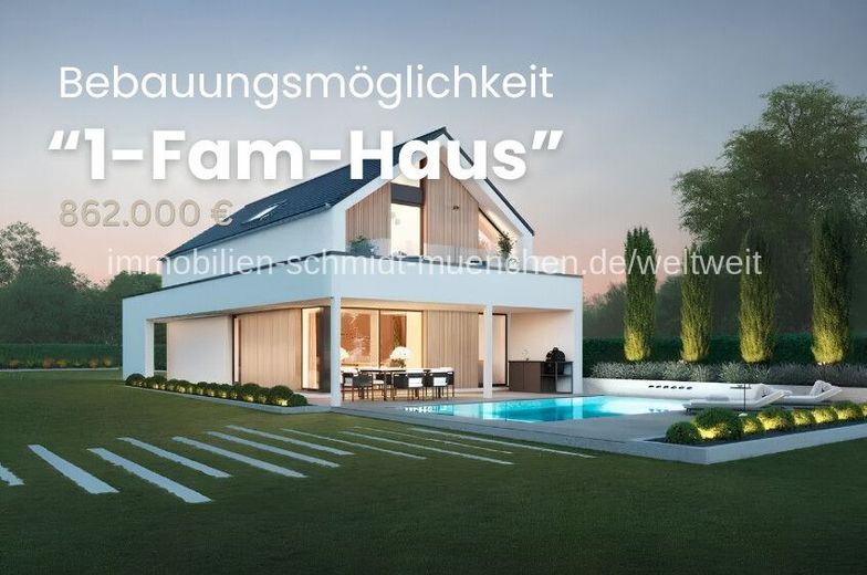Bauträger oder Bauherren gesucht!
Wohnbaugrundstück für
bis zu zwei Gebäudekörper – 1-Fam-Haus