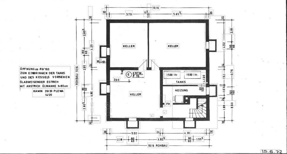 UG: Fenster z.T. modifiziert