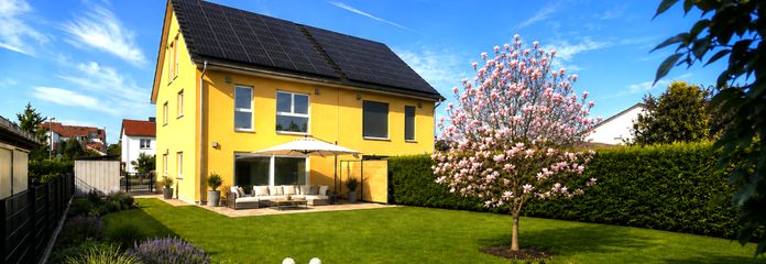 Idealny raj dla rodziny: zdrowe mieszkanie, cieszenie się spokojem i życie niemal bez kosztów energii elektrycznej – Gartengestaltung (KI-Entwurf)
