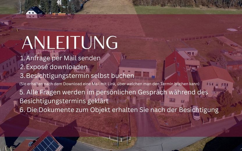 Zwei Häuser auf großzügigem Grundstück mit viel Potenzial in ländlicher Lage - Ideal für Familien! – Anleitung