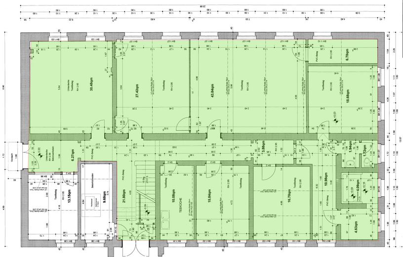 Up to 481 m² of commercial space near Jena – Office/Practice | Storage/Laboratory | Production – Erdgeschoss