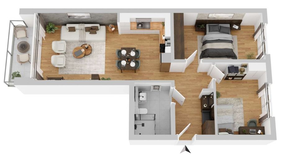 Für Menschen mit Stil - 3-Zimmer voller Wohnqualität – Grundriss