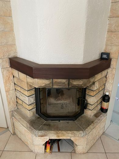 Kamin im Wohnzimmer