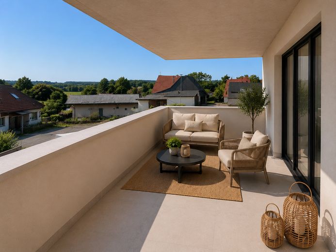 Moderne 2-Zimmer-Wohnung mit Balkon und großem Garten | KfW 40 QNG | Erstbezug – Foto 8