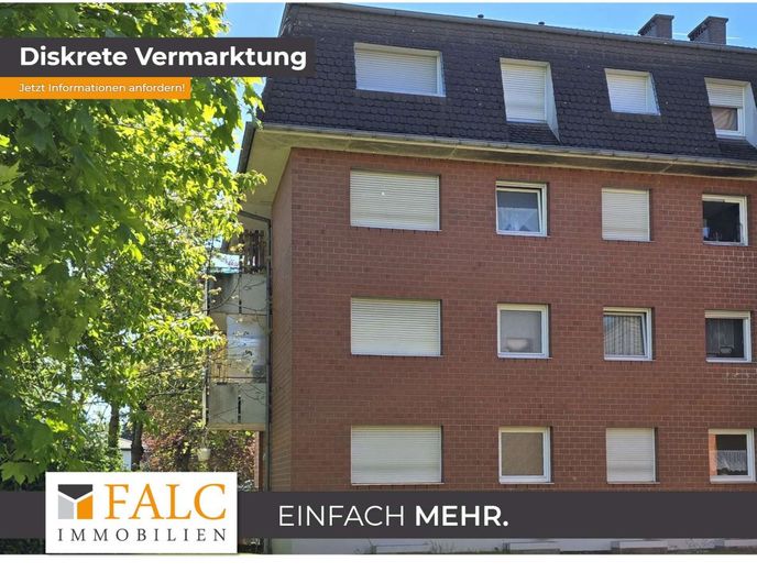 Kapitalanlage oder Zuhause: Helle 3-ZKB mit großer Loggia und Tiefgaragenstellplatz – Hausseite