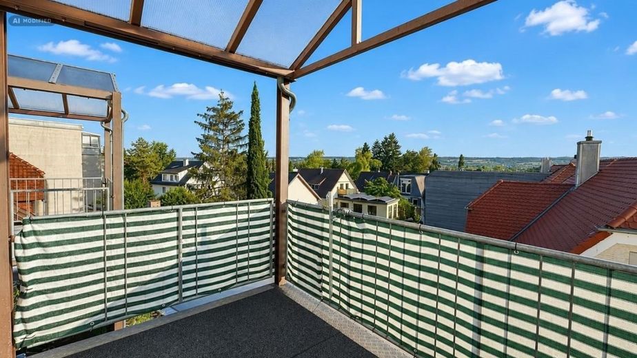 Zonnige 1,5-kamerwoning met balkon op het zuidwesten, inbouwkeuken en lift – Konstanz-Fürstenberg – Balkon