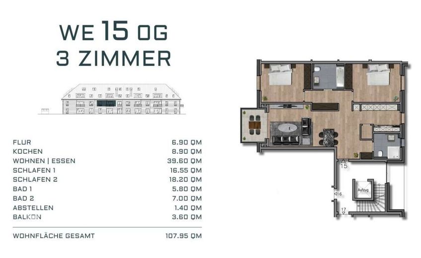 Ihr neues Zuhause mit Charme und Sonnenbalkon – Grundriss