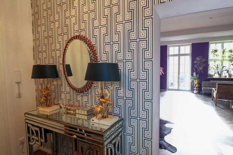 Flur Blick in den Wohnraum