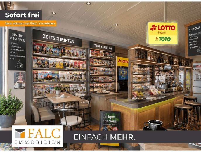 Commercial space with old-building charm - ideal for kiosk, tobacco, press or coffee-to-go – Beispiel Zeitschriftenladen