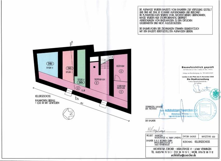 Frisch saniert: 4ZKB, 116 m² + Kellerabteil, Fußgängerzone – 2,70 m Deckenhöhe, Haustechnik neu – Keller – Ihr Abteil: Raum 2