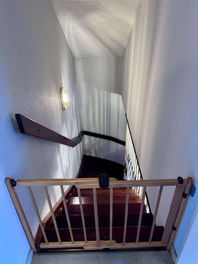 Mahagoni Treppe zum 1.OG