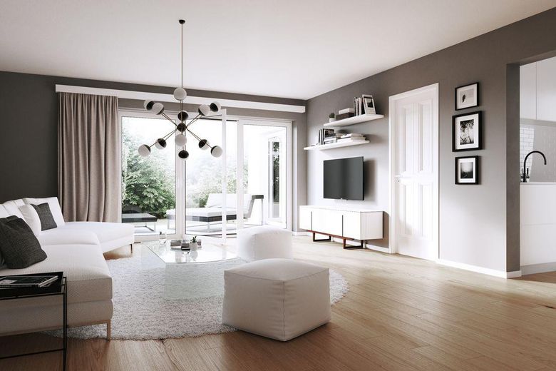 10 Mitarbeiter Wohnungen für Langzeitvermietung! Moderne 1-Zi-Wohnungen mit Balkon und Küche – Innen