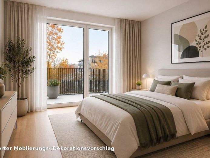 Moderne 4-Raum-Wohnung mit Südwest-Balkon – Foto 1