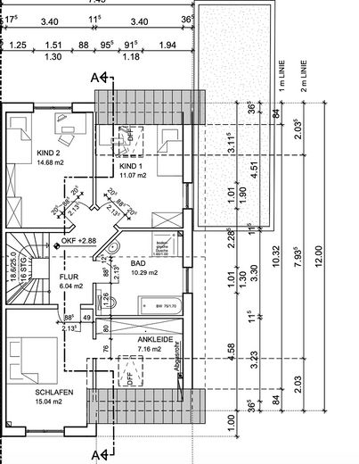 Hochwertige DHH mit Südgarten, PV, Wohnraumlüftung, 2 Wallboxen & ausgebautem Dachgeschoss – Grundriss OG