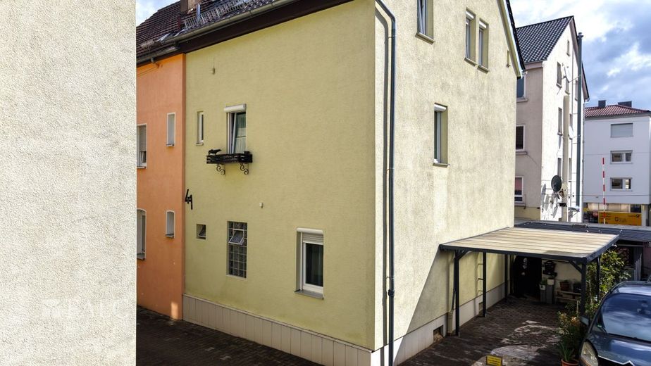 Renovierte Doppelhaushälfte in Altböckingen - FALC Immobilien Heilbronn – Hübsche Rückseite