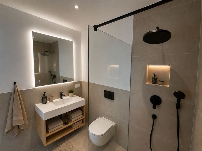 Exklusiver Wohntraum über Köln: Penthouse mit spektakulärer 97 m² Dachterrasse, Provisionsfrei – Duschbad (KI-möbliert)