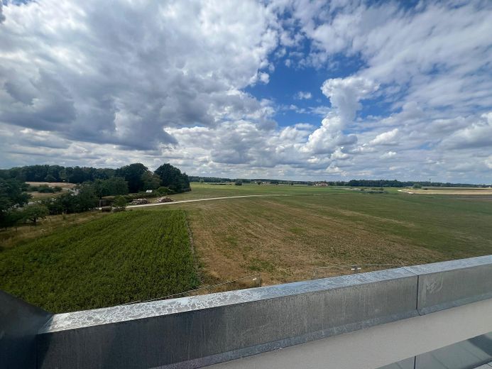 NEW-BUILD FIRST OCCUPANCY 2-room gallery apartment in Nuremberg with balcony / underfloor heating / duplex garage – 10a_Balkonaussicht