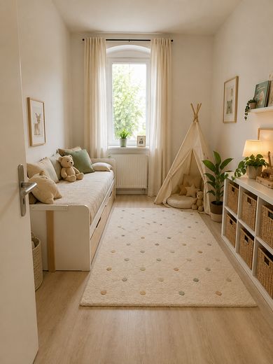 Großzügige 4-Zimmerwohnung  mit großer Terrasse und Wohnküche in Zeitz — vollsaniert – Kinderzimmer 1