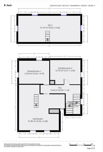 Freistehendes Einfamilienhaus mit viel Platz für Familie, Alltag und Zukunft – Grundriss 2.OG