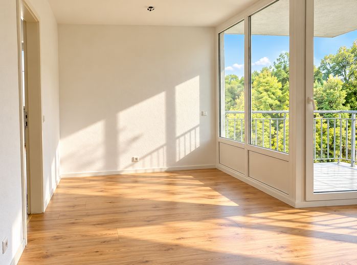 Lichtdurchflutete 2,5-Zimmer-Wohnung mit Loggia und Blick ins Grüne – ESSBEREICH