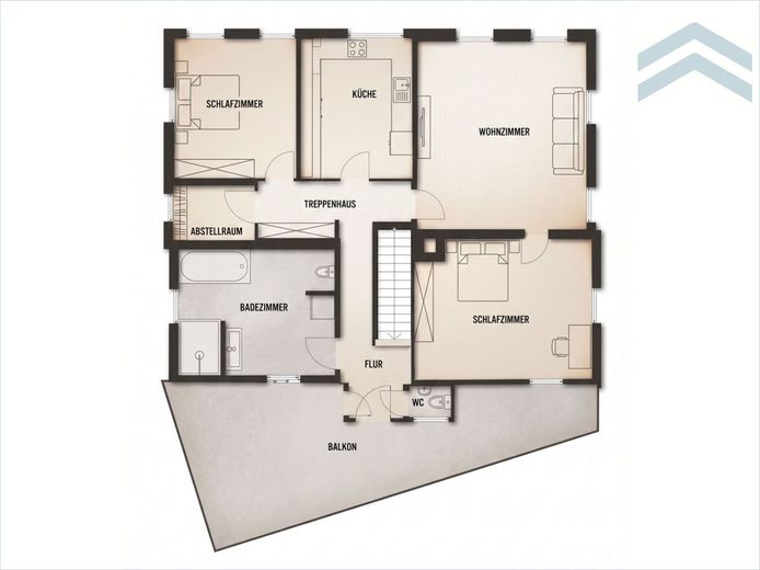 Familienhaus mit Charme &amp; Ausbaupotenzial, 2017 saniert – OG Wohnen