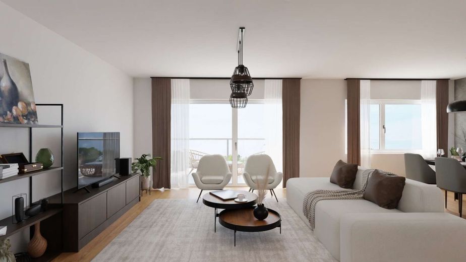Moderne 3-Zimmer-Wohnung im Dachgeschoss - ideal für alle Lebenslagen – Wohnzimmer