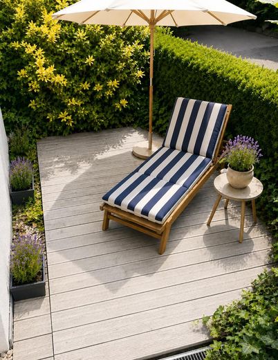 At Staden: An exclusive townhouse with 110 sqm on a well-maintained private street – Terrasse im Vorgarten