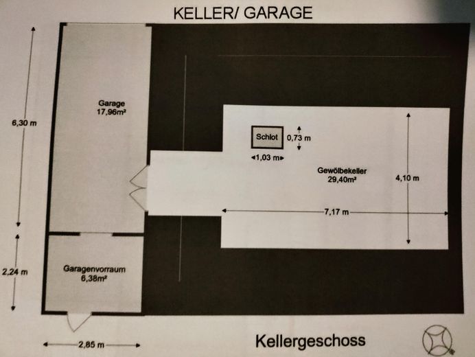 Grundriss Keller