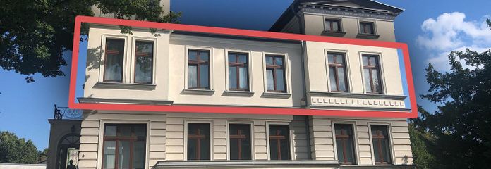 centrally located apartment in a listed historic villa