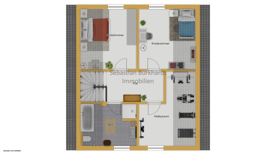 *** Exklusives KfW-40-Plus-Einfamilienhaus mit PV-Anlage, Erdwärmepumpe, Doppelgarage – Obergeschoss