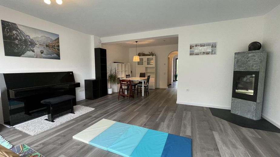 Wohnbereich mit Kaminofen