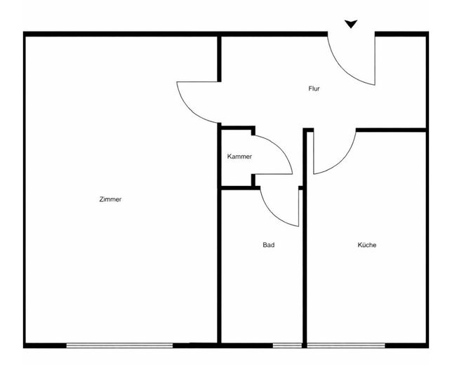 Zonder courtage - Charmante 1-kamerwoning vlak bij de Lietzensee – Grundriss