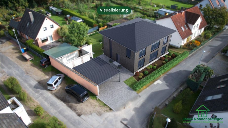 Baugrundstück mit Baugenehmigung für ein Wohnhaus mit 2 WE - für den Käufer provisionsfrei – Stadtvilla – neue Genehmigung