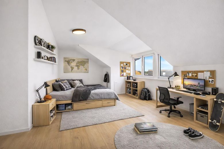 Schlafzimmer 2 DG visualisiert