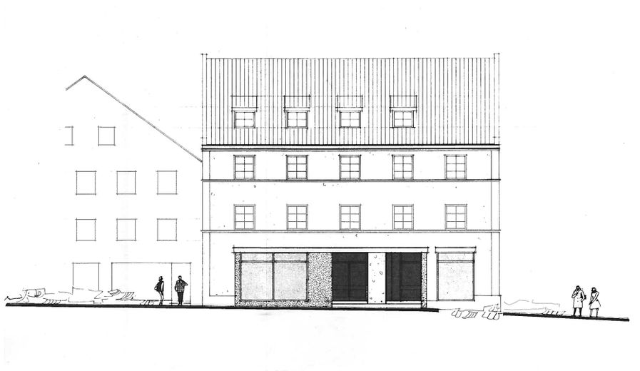 Sanierte 2-Zi-Altbauwohnung mit Einbauküche in Bogen Zentrum (1003) – Ansicht