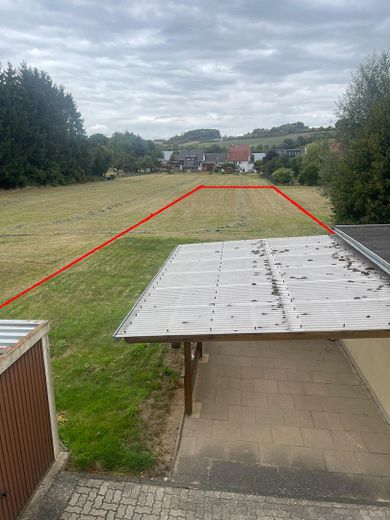 Terasse mit Grundstück