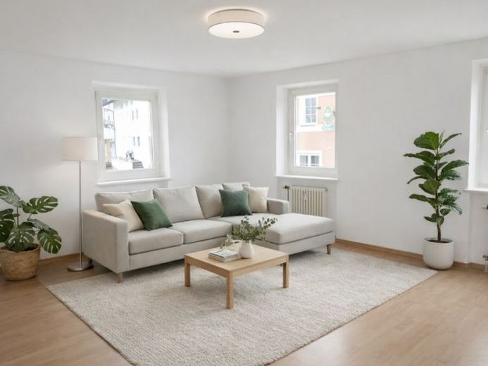 Buchbach: geräumige zentral gelegene 3-Zimmer-Wohnung, 1. OG, ohne Balkon, ohne EBK, ohne Stellplatz – Foto 1