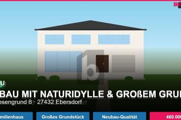 NEUBAU MIT NATURIDYLLE & GROßEM GRUNDSTÜCK