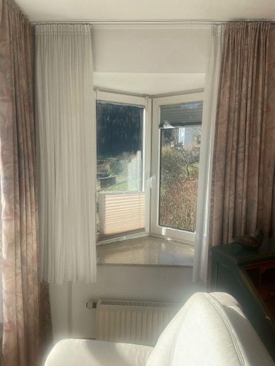 Wohnzimmer, Blick auf die Terr