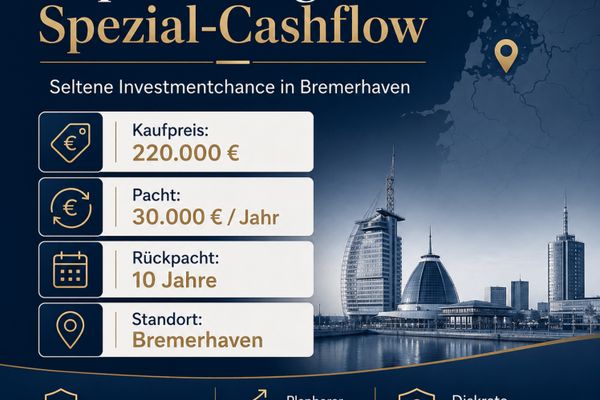 Kapitalanlage mit seltenem Spezial-Cashflow in Bremerhaven