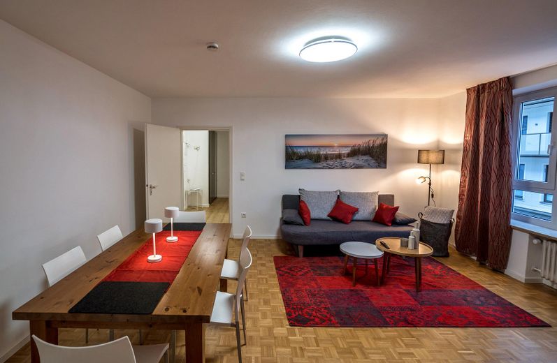 2-Zimmer-ETW in Bestlage München-Lehel – Wohnzimmer