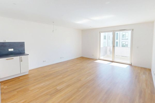 Helle 2-Zi.-Neubauwohnung mit EBK, BALKON, Fußbodenheizung uvm.