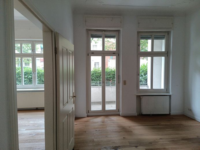 Sfeervol 2-kamerappartement in een oud gebouw met privétuin & terras in Berlijn-Pankow – Schlafzimmer